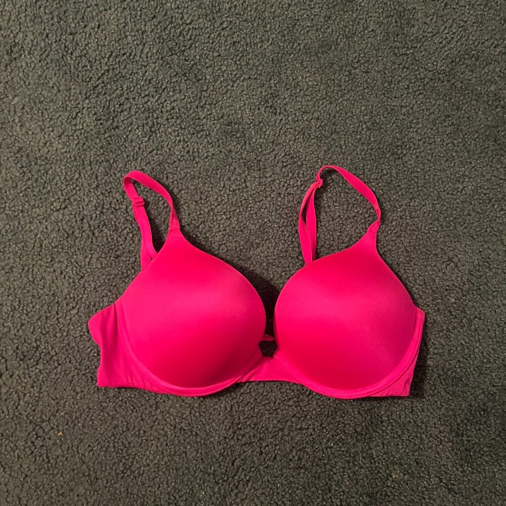 Victoria's Secret Hot Pink Bombshell Push Up Bra